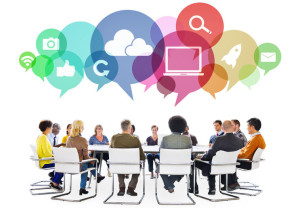 CLICK ME! People having a meeting